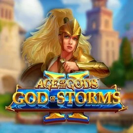 Age Of The Gods: God Of Storms 2 slot visual from Playtech available on winsharkscasino.com