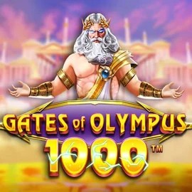 Gates of Olympus 1000 online game logo by Pragmatic Play on winsharkscasino.com