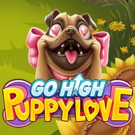 Go High Puppy Love slot logo by RubyPlay at Winshark Casino